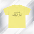 Inspirational Unisex Heavy Cotton Tee - 'Oh How He Loves Us' John 4:10 - GULLYDESIGN