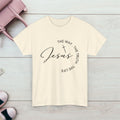 Faith-Inspired Unisex Heavy Cotton Tee - 'The Way, The Truth, The Life' - GULLYDESIGN