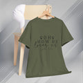 Inspirational Unisex Heavy Cotton Tee - 'Oh How He Loves Us' John 4:10 - GULLYDESIGN