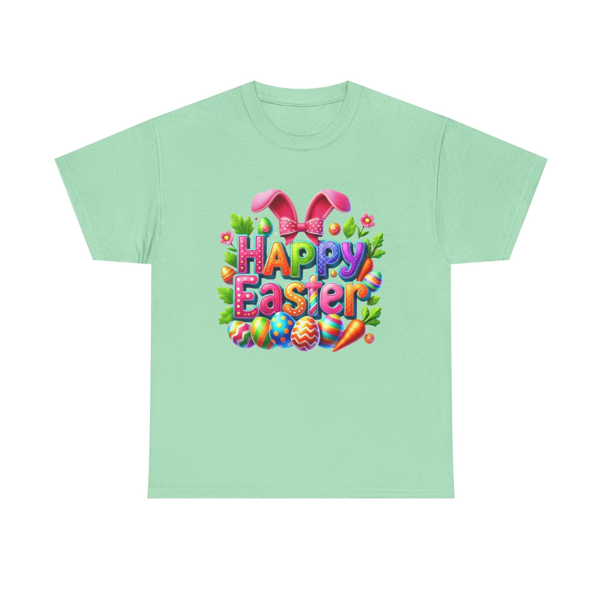 Happy Easter Unisex Heavy Cotton Tee - Fun & Festive Spring Shirt - GULLYDESIGN