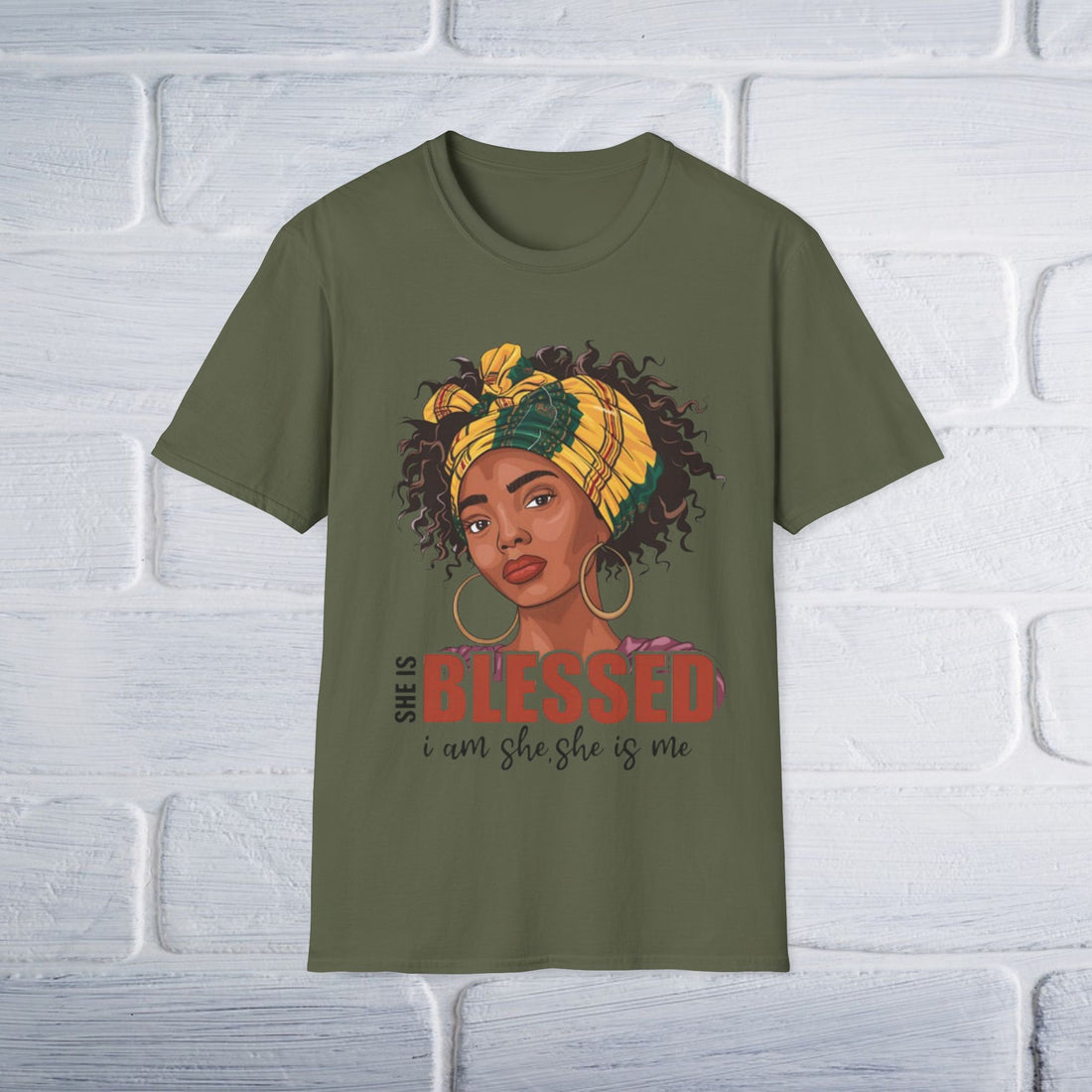 Blessed Unisex T-Shirt - She Is Blessed, I Am She, She Is Me Design - GULLYDESIGN