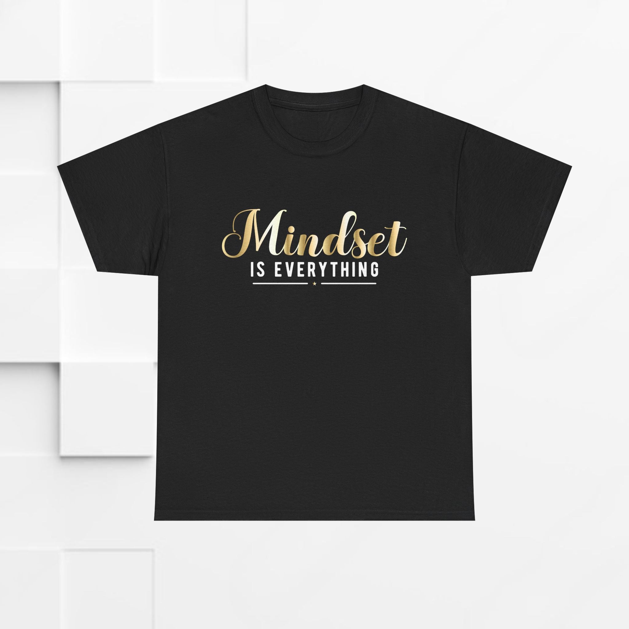 Mindset Unisex Heavy Cotton Tee - Inspirational T-Shirt for Positive Thinking - GULLYDESIGN