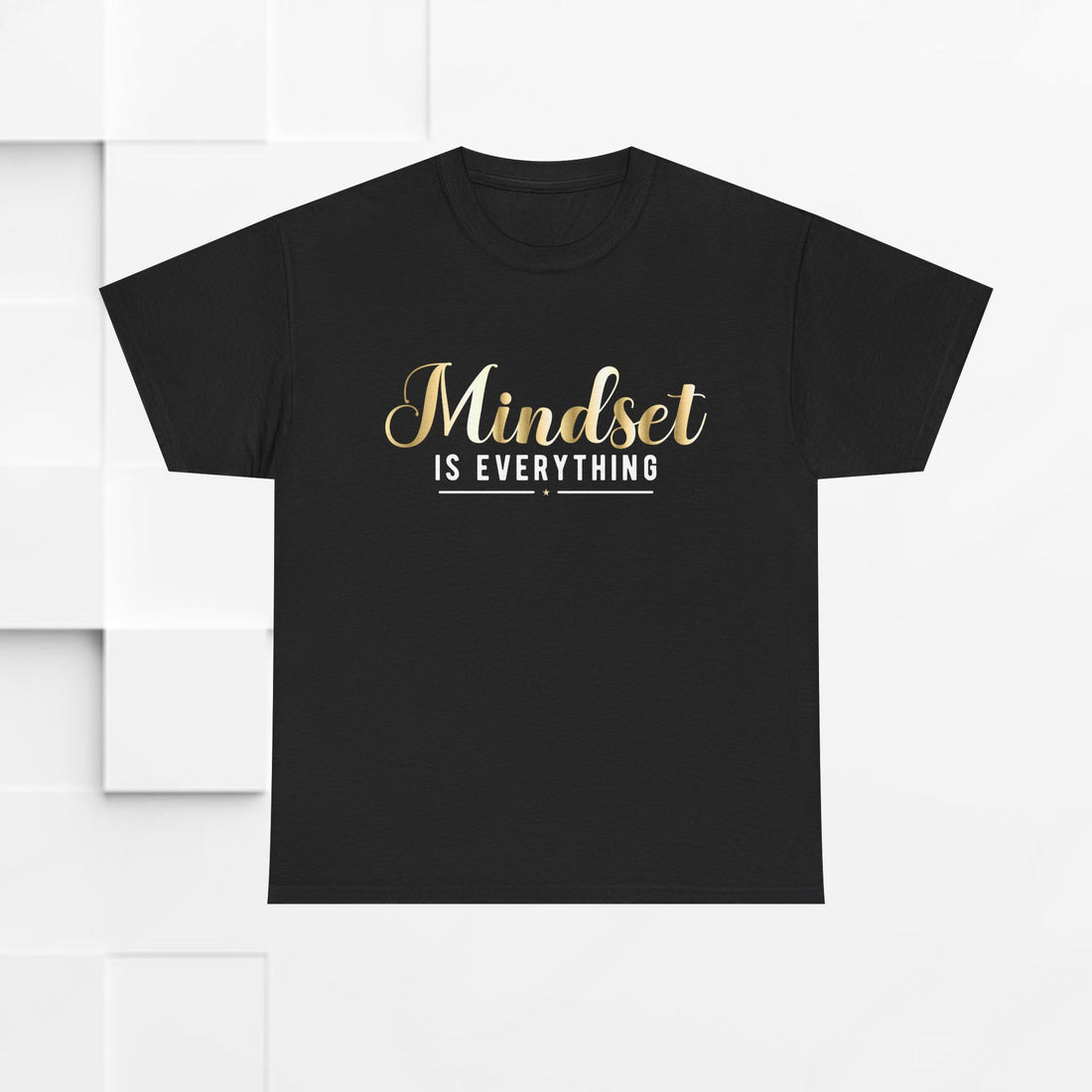 Mindset Unisex Heavy Cotton Tee - Inspirational T-Shirt for Positive Thinking - GULLYDESIGN