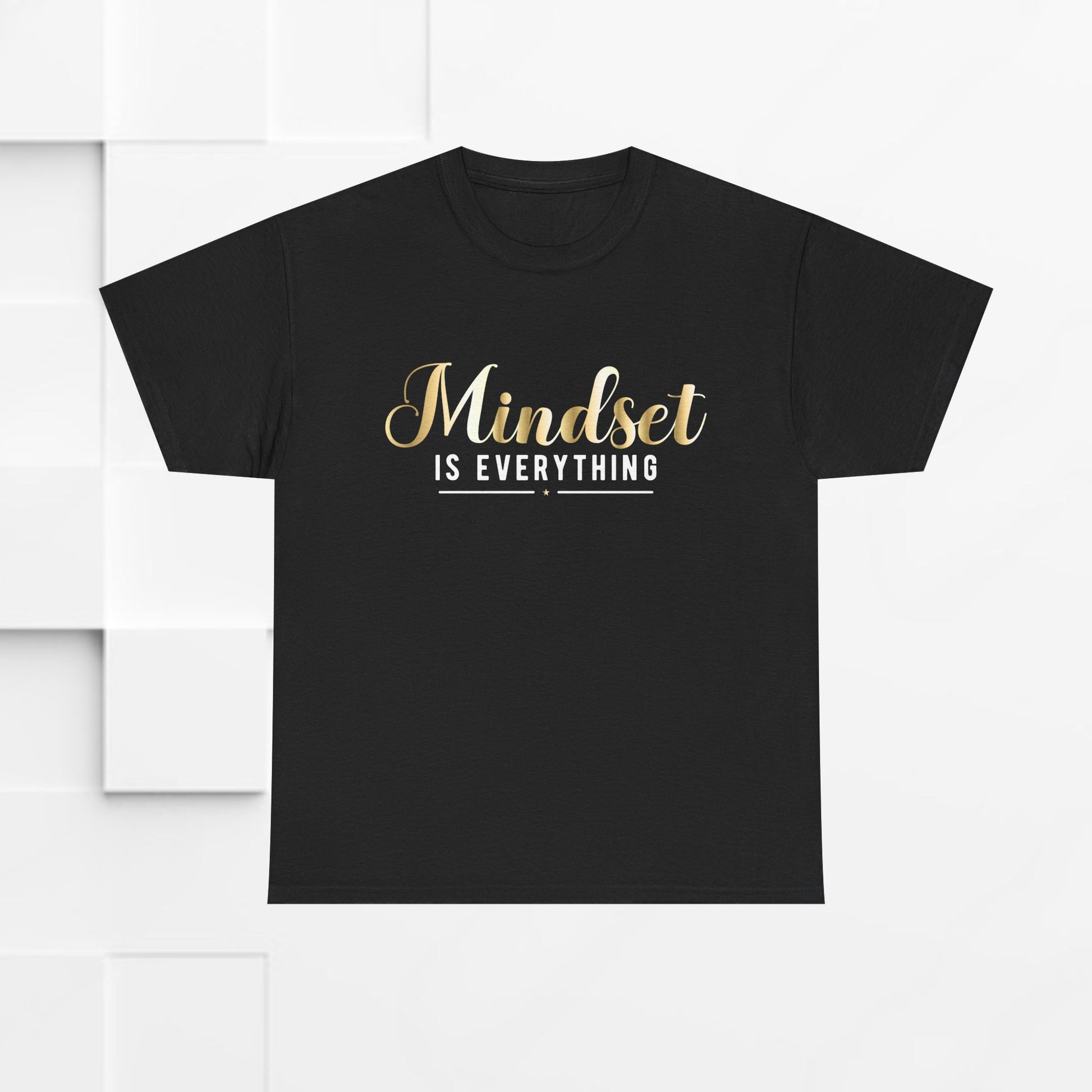 Mindset Unisex Heavy Cotton Tee - Inspirational T-Shirt for Positive Thinking - GULLYDESIGN