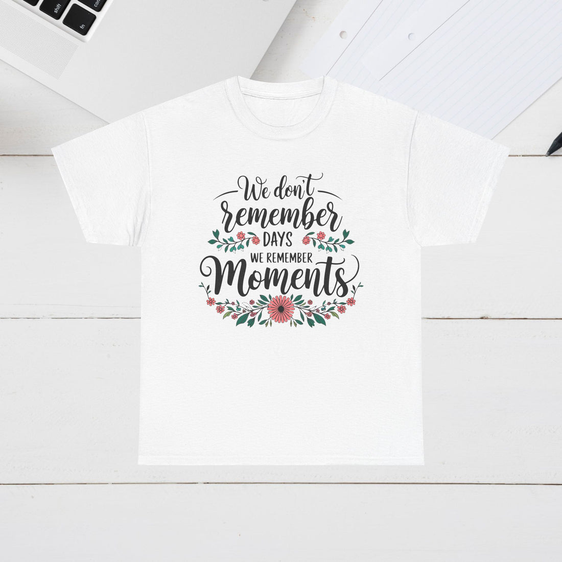 Moments Remembrance Unisex Heavy Cotton Tee - Inspirational Graphic Shirt - GULLYDESIGN