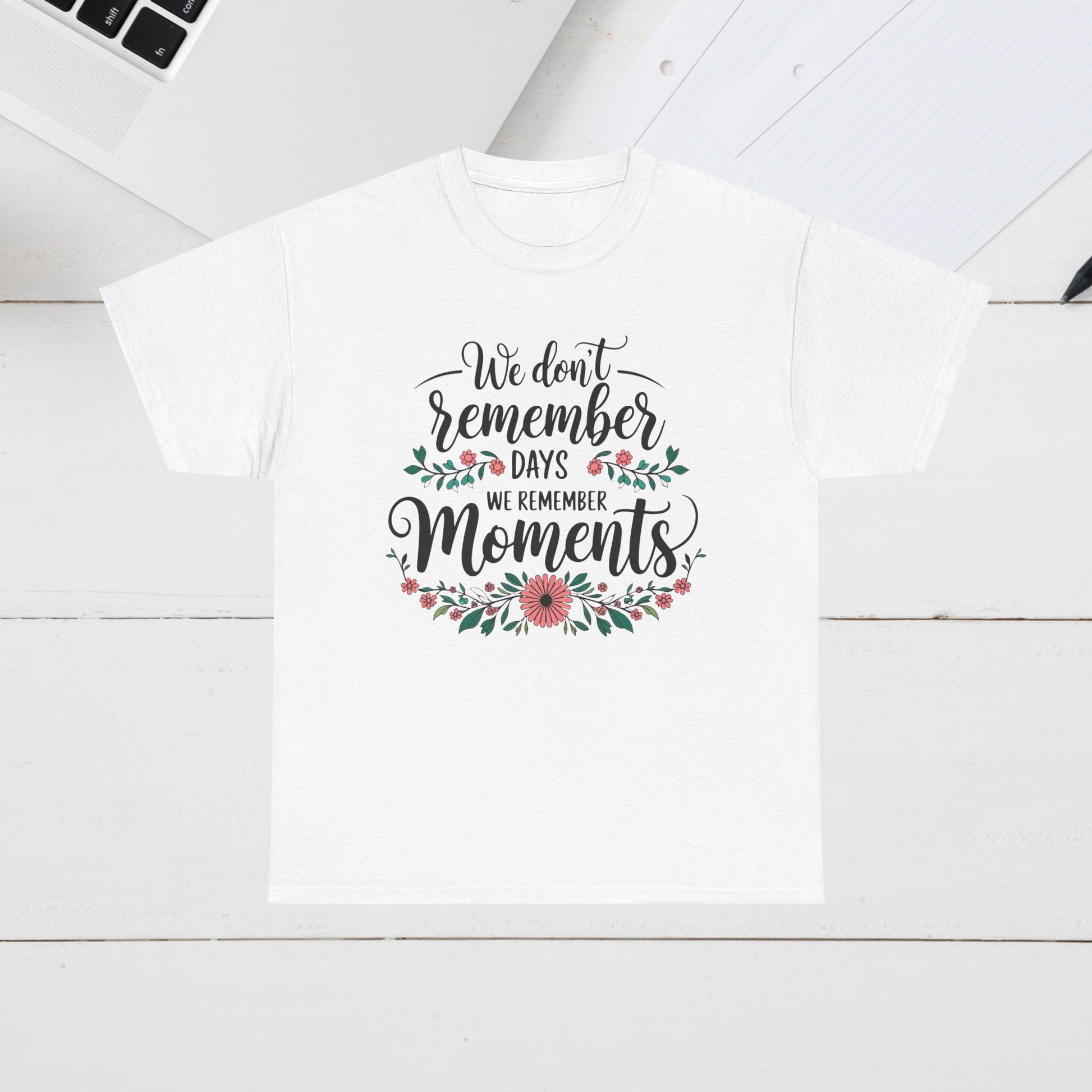 Moments Remembrance Unisex Heavy Cotton Tee - Inspirational Graphic Shirt - GULLYDESIGN