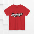Unisex Heavy Cotton Tee - 'Powerful' Graphic Tee for Empowerment and Self-Expression - GULLYDESIGN
