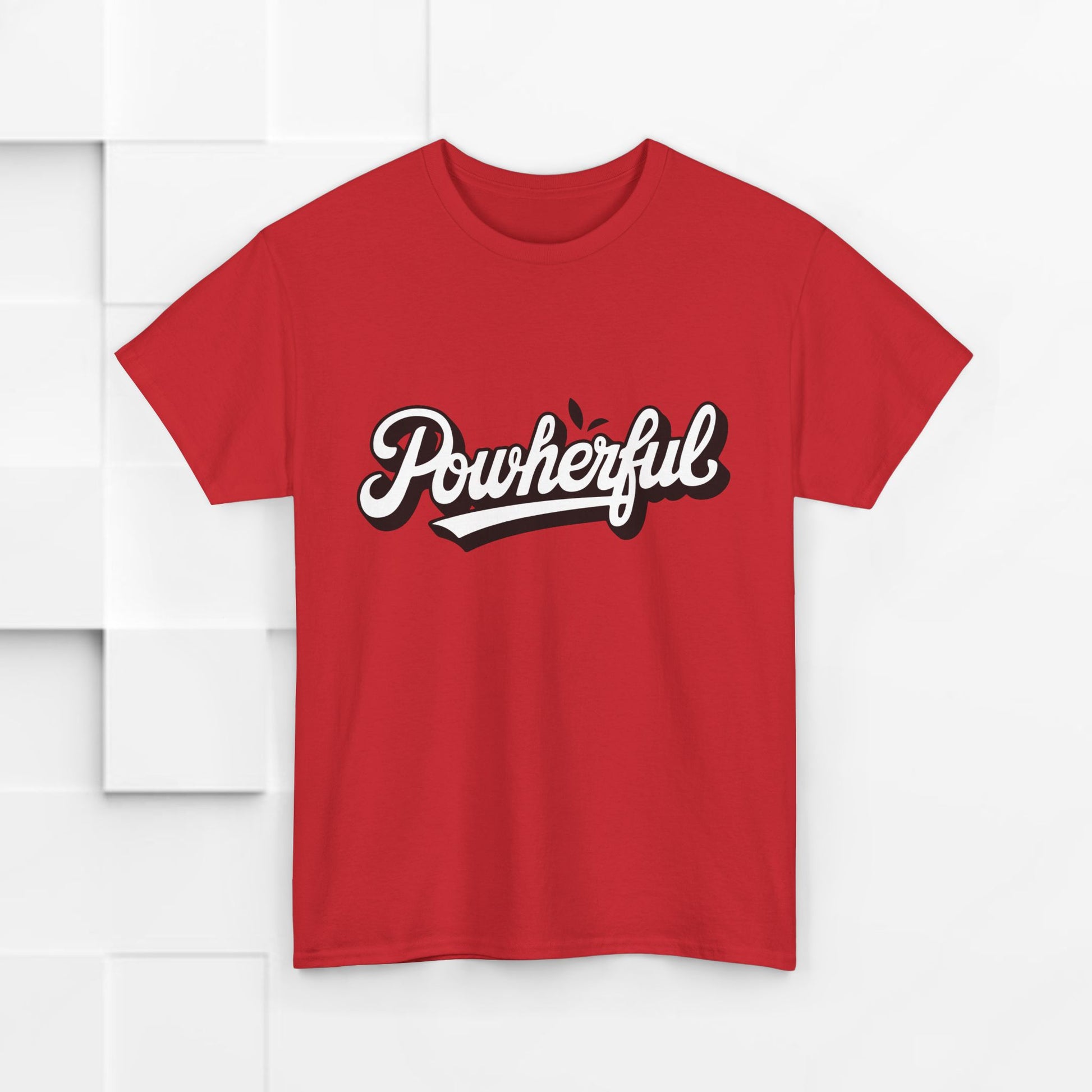 Unisex Heavy Cotton Tee - 'Powerful' Graphic Tee for Empowerment and Self-Expression - GULLYDESIGN