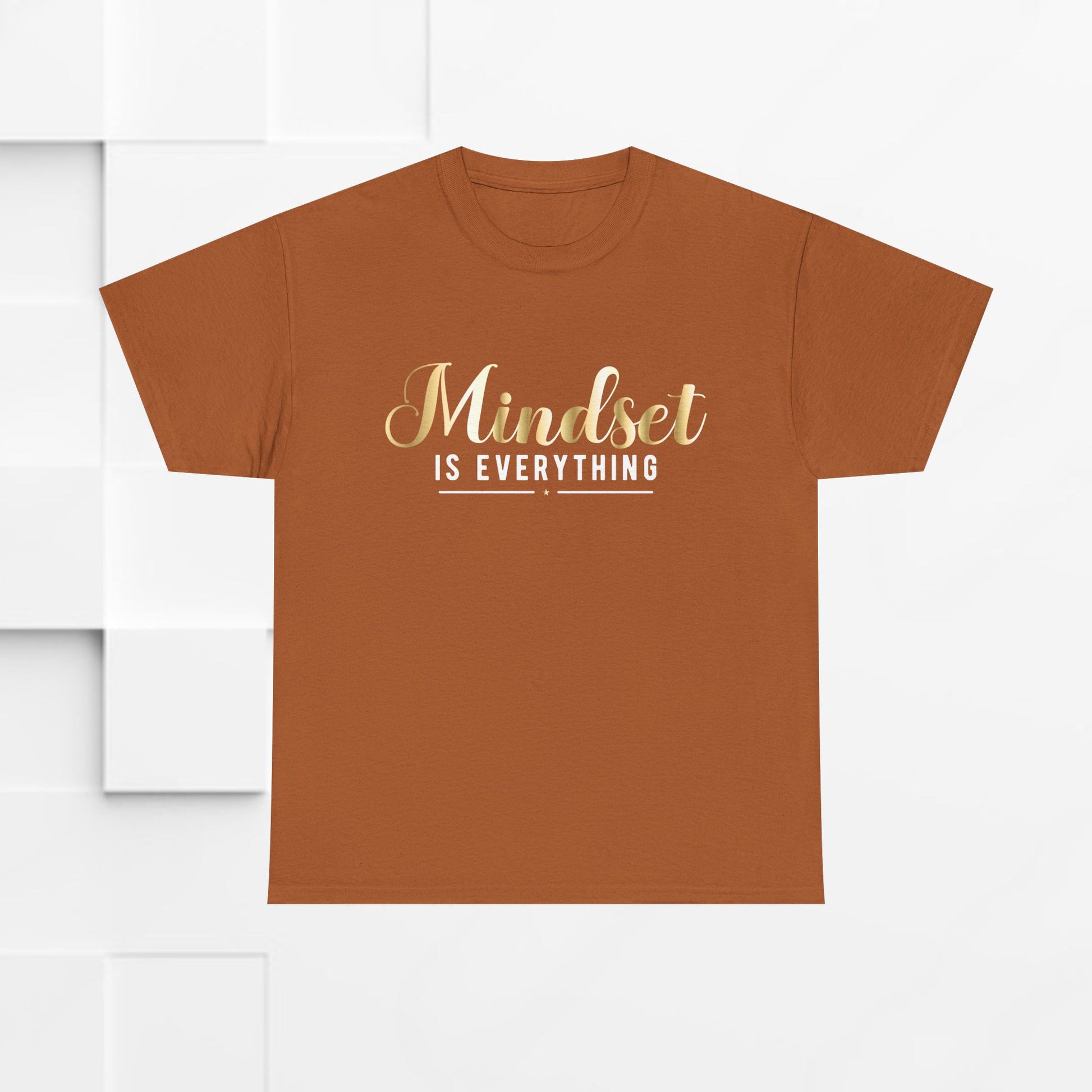 Mindset Unisex Heavy Cotton Tee - Inspirational T-Shirt for Positive Thinking - GULLYDESIGN