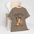 Fueled by Coffee & Chaos Unisex Tee - Fun Graphic Shirt for Coffee Lovers - GULLYDESIGN