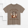 Just a Mom Heavy Cotton Tee - Funny Mom Shirt - GULLYDESIGN