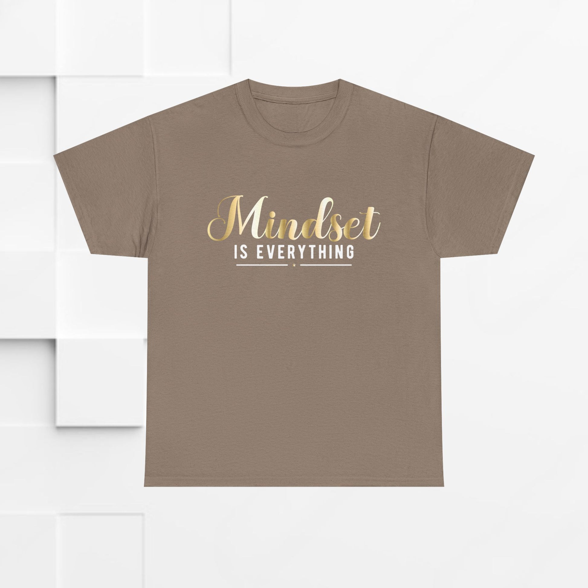Mindset Unisex Heavy Cotton Tee - Inspirational T-Shirt for Positive Thinking - GULLYDESIGN