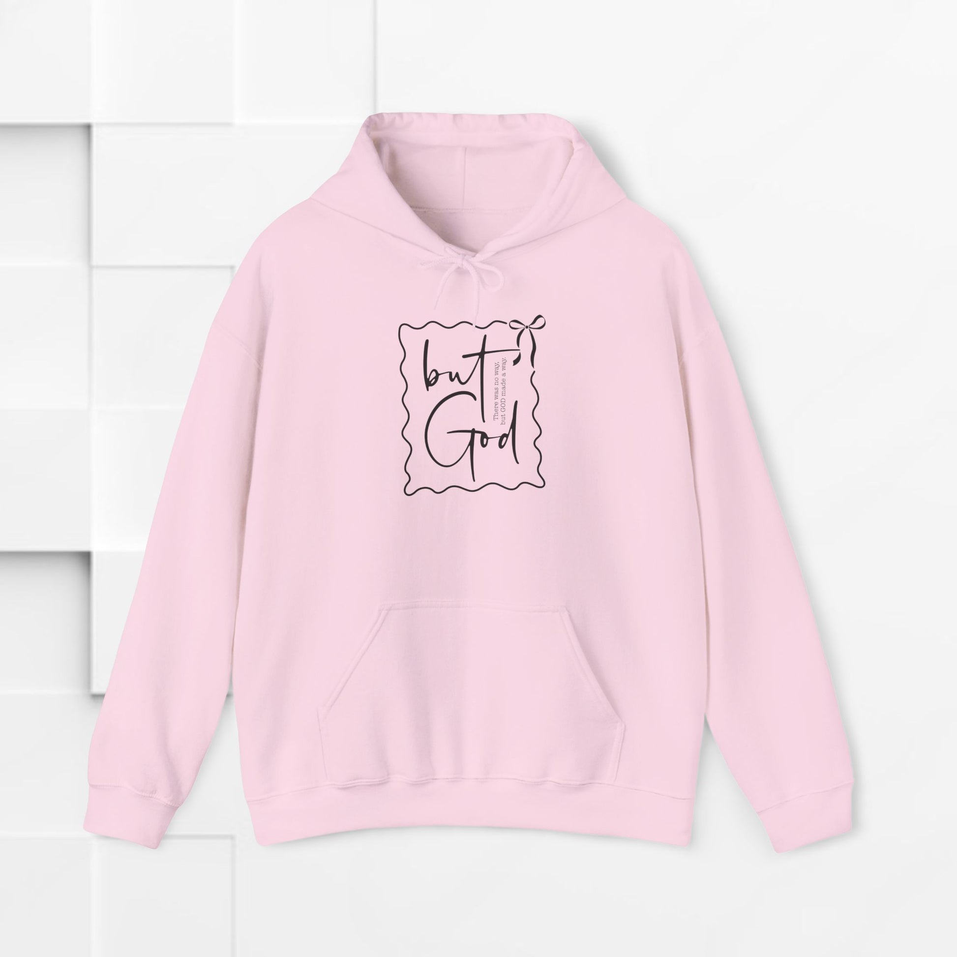Inspirational Unisex Heavy Blend Hoodie - "but God" Design - GULLYDESIGN