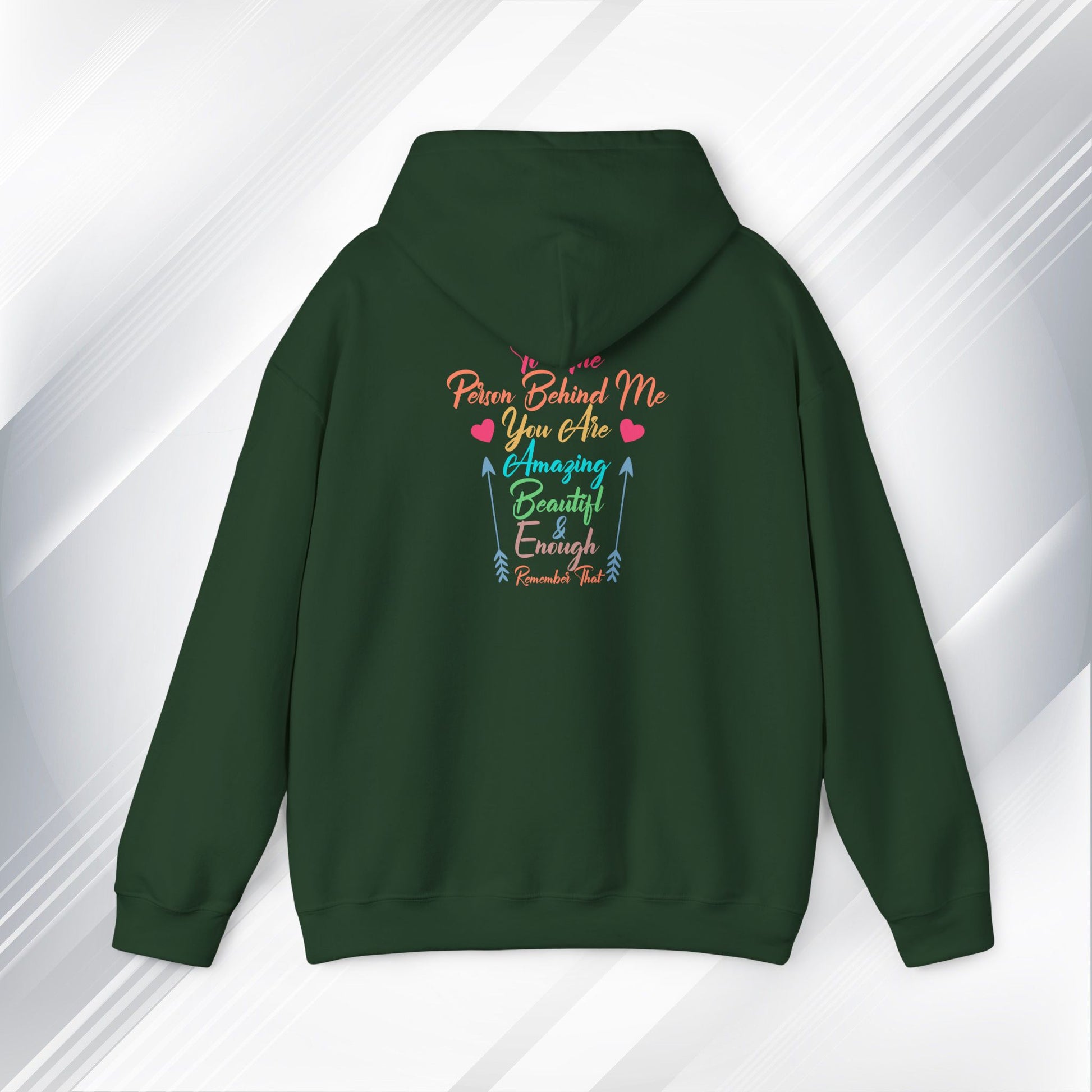 Inspirational Unisex Hoodie - 'You Are Enough' Motivational Sweatshirt for Self-Love & Positivity - GULLYDESIGN