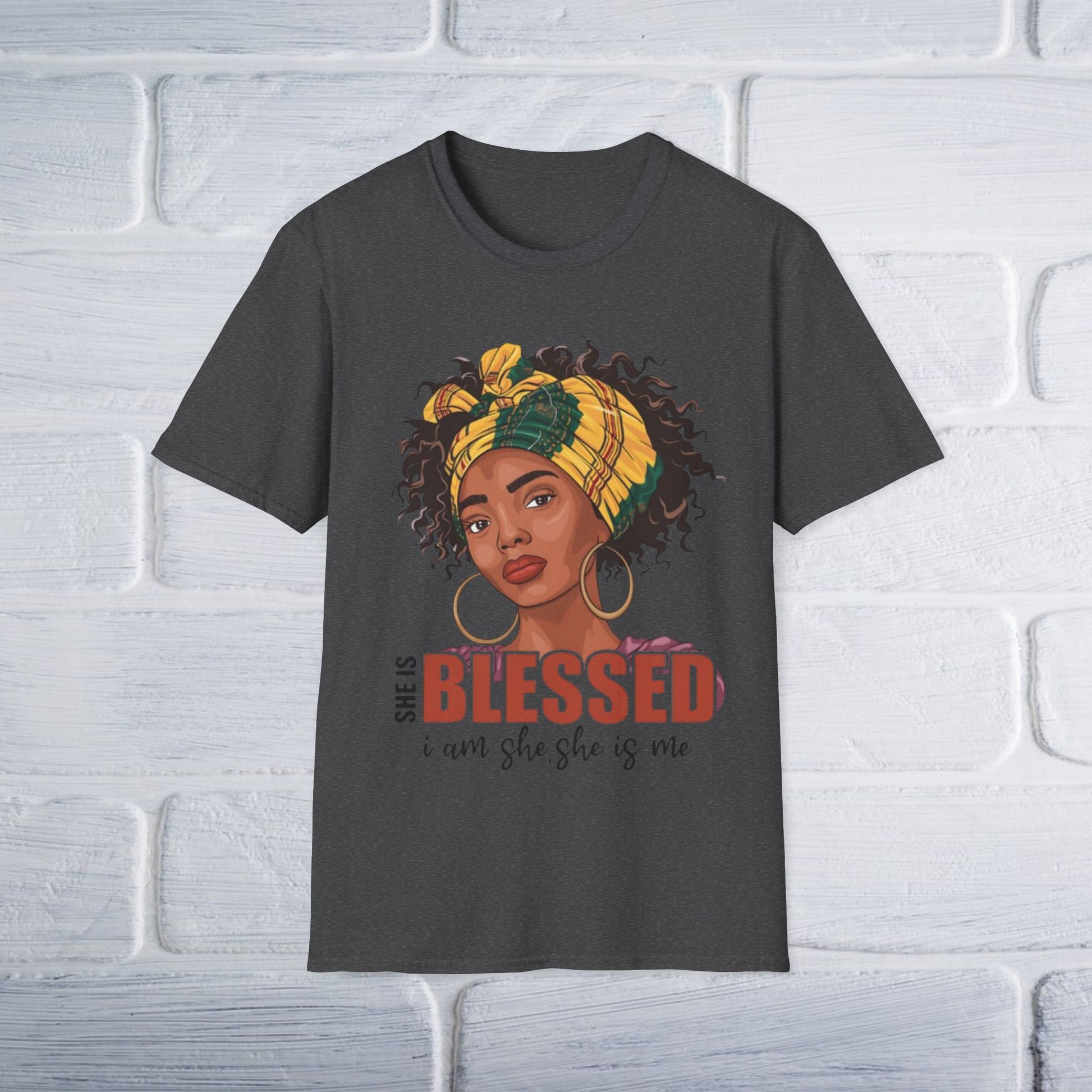 Blessed Unisex T-Shirt - She Is Blessed, I Am She, She Is Me Design - GULLYDESIGN