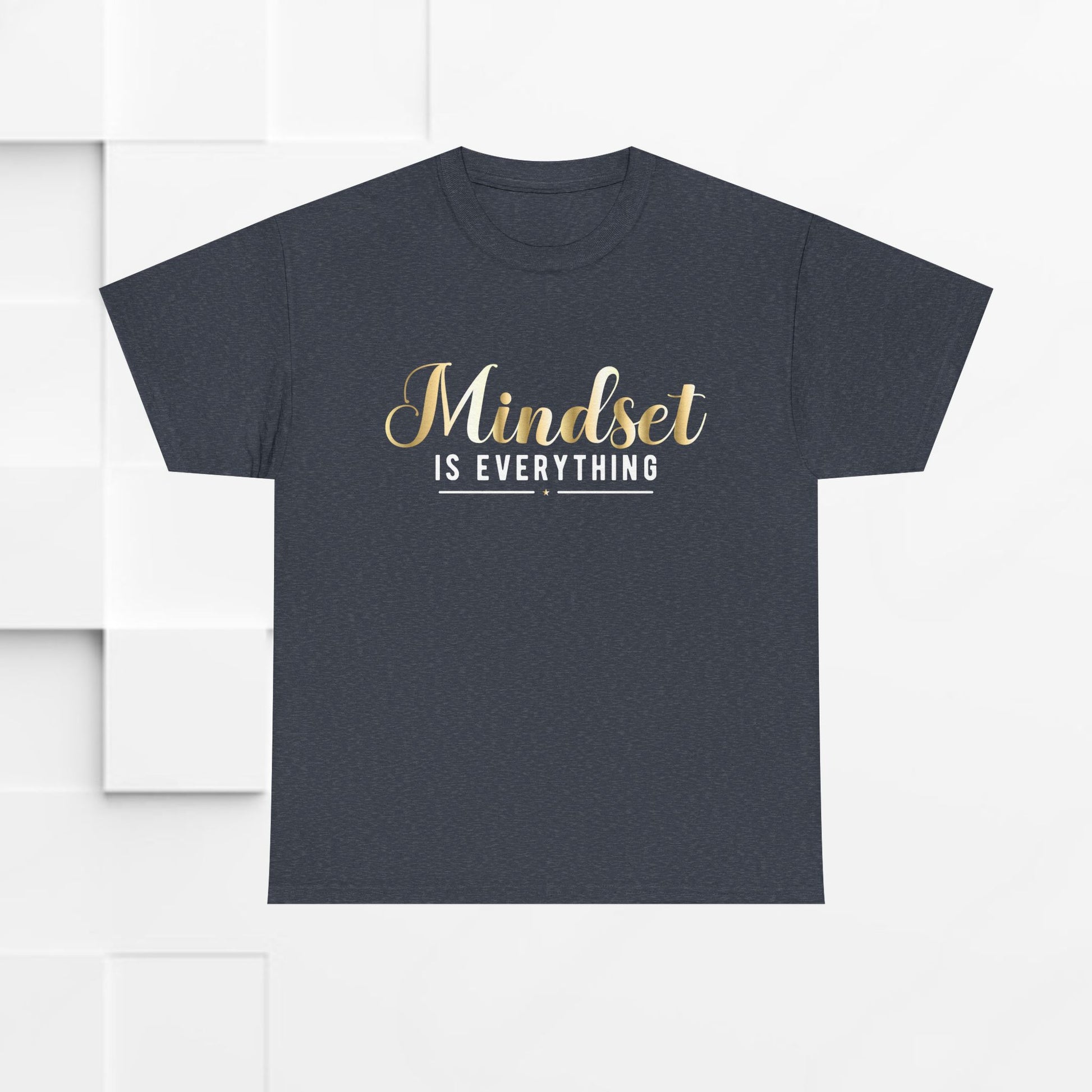 Mindset Unisex Heavy Cotton Tee - Inspirational T-Shirt for Positive Thinking - GULLYDESIGN