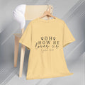 Inspirational Unisex Heavy Cotton Tee - 'Oh How He Loves Us' John 4:10 - GULLYDESIGN