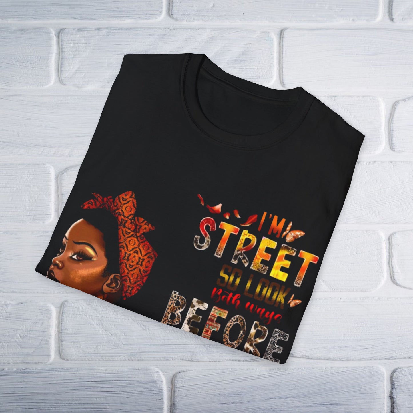Street Attitude Unisex T-Shirt, Urban Graphic Tee, Cross Me Shirt, Cool Grunge Tee, Retro Style Top - GULLYDESIGN