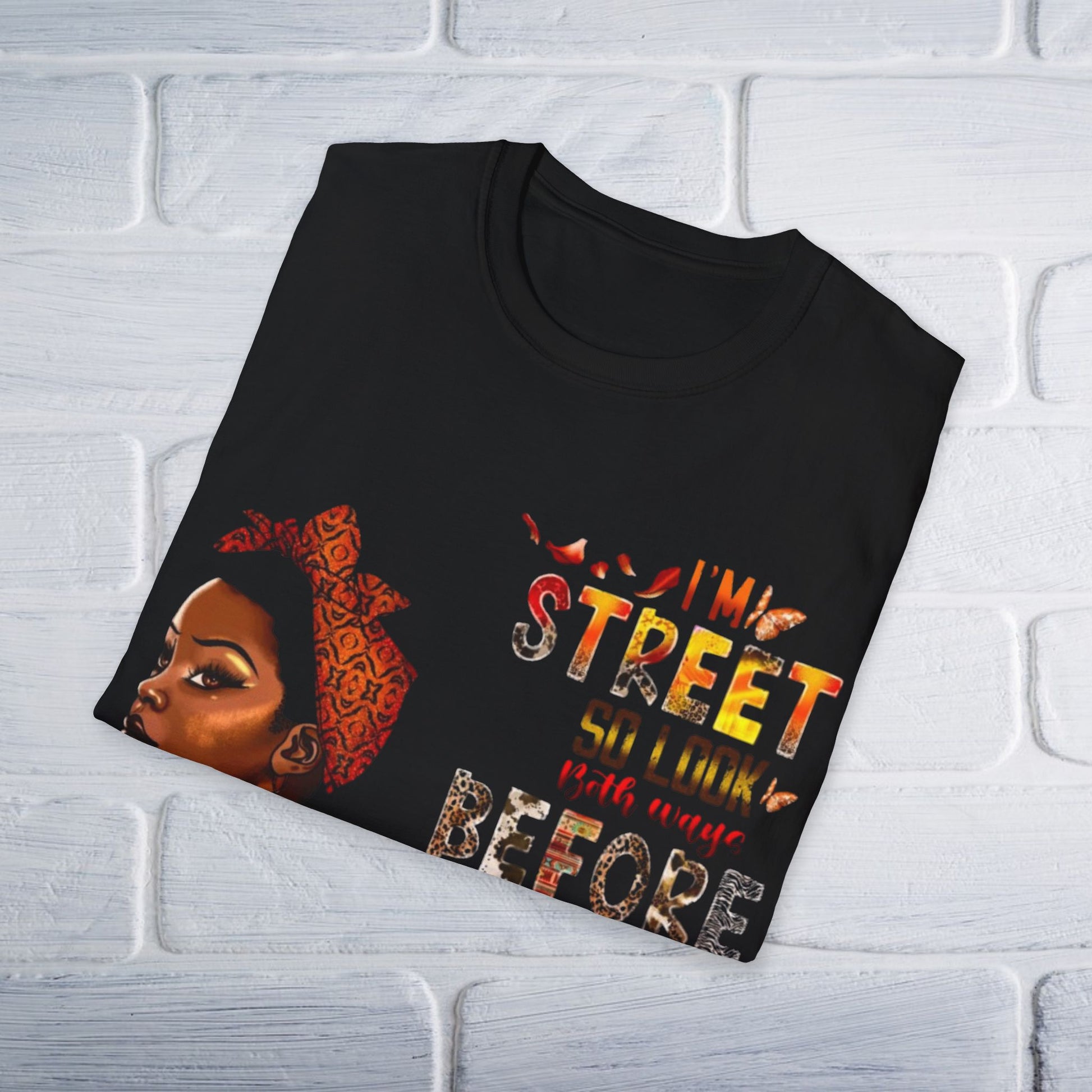 Street Attitude Unisex T-Shirt, Urban Graphic Tee, Cross Me Shirt, Cool Grunge Tee, Retro Style Top - GULLYDESIGN