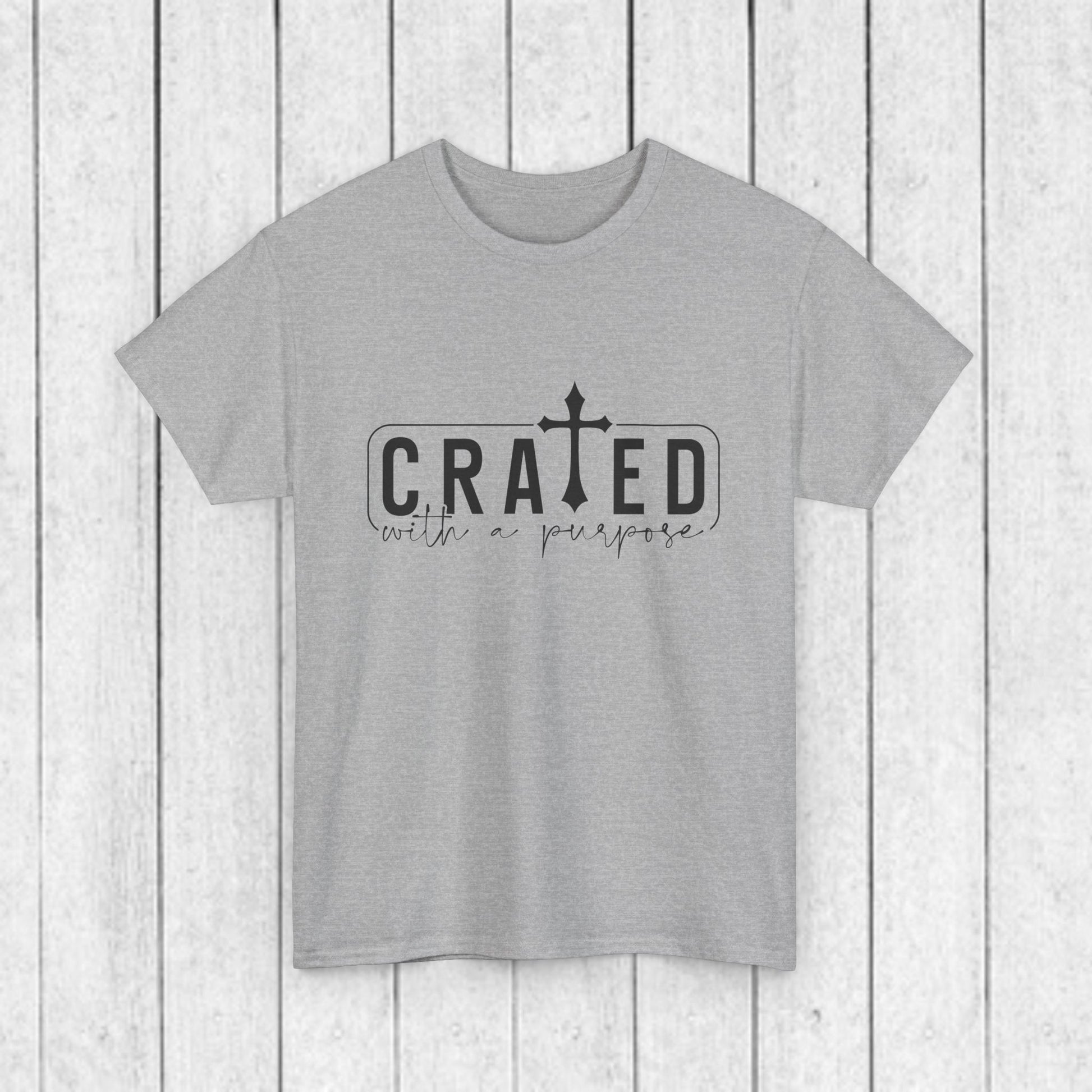 Unisex Heavy Cotton Tee - Grated with a Purpose Graphic Tee - GULLYDESIGN