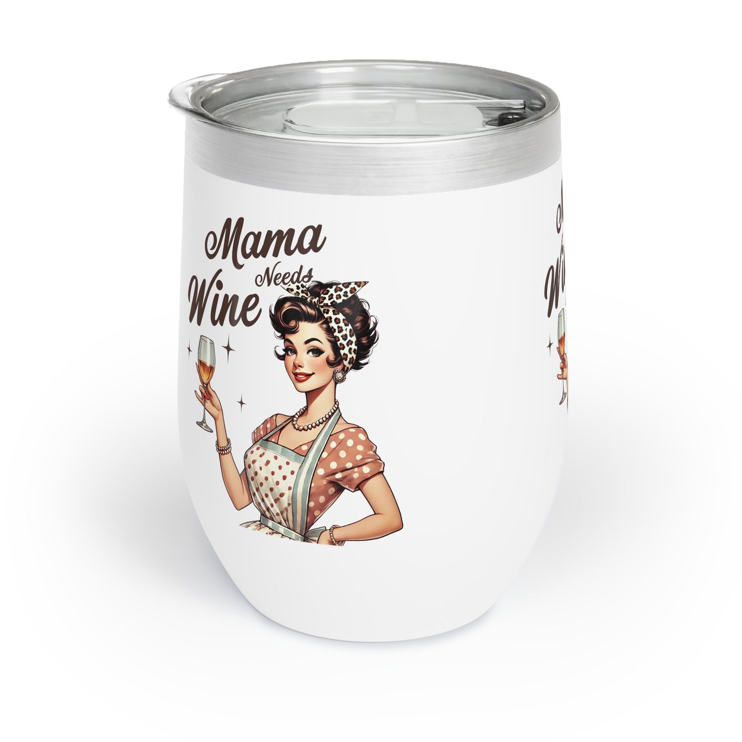 Mama Needs Wine Tumbler - Stylish Insulated Wine Glass for Moms & Wine Lovers, Perfect for Gifts and Celebrations