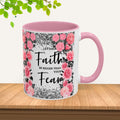 Colorful Floral Faith Mugs - Inspirational Coffee Cups for Home & Gifts - GULLYDESIGN