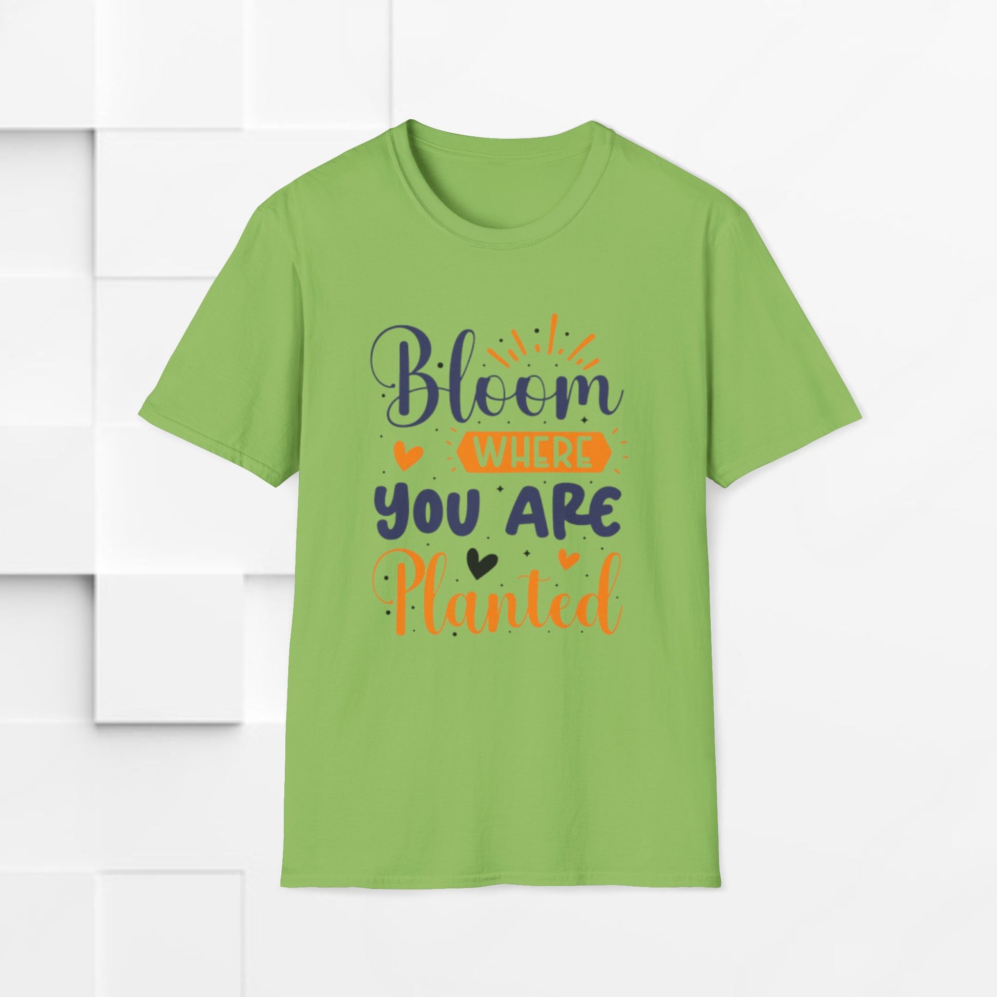 Inspirational Bloom T-Shirt - "Bloom Where You Are Planted" - GULLYDESIGN