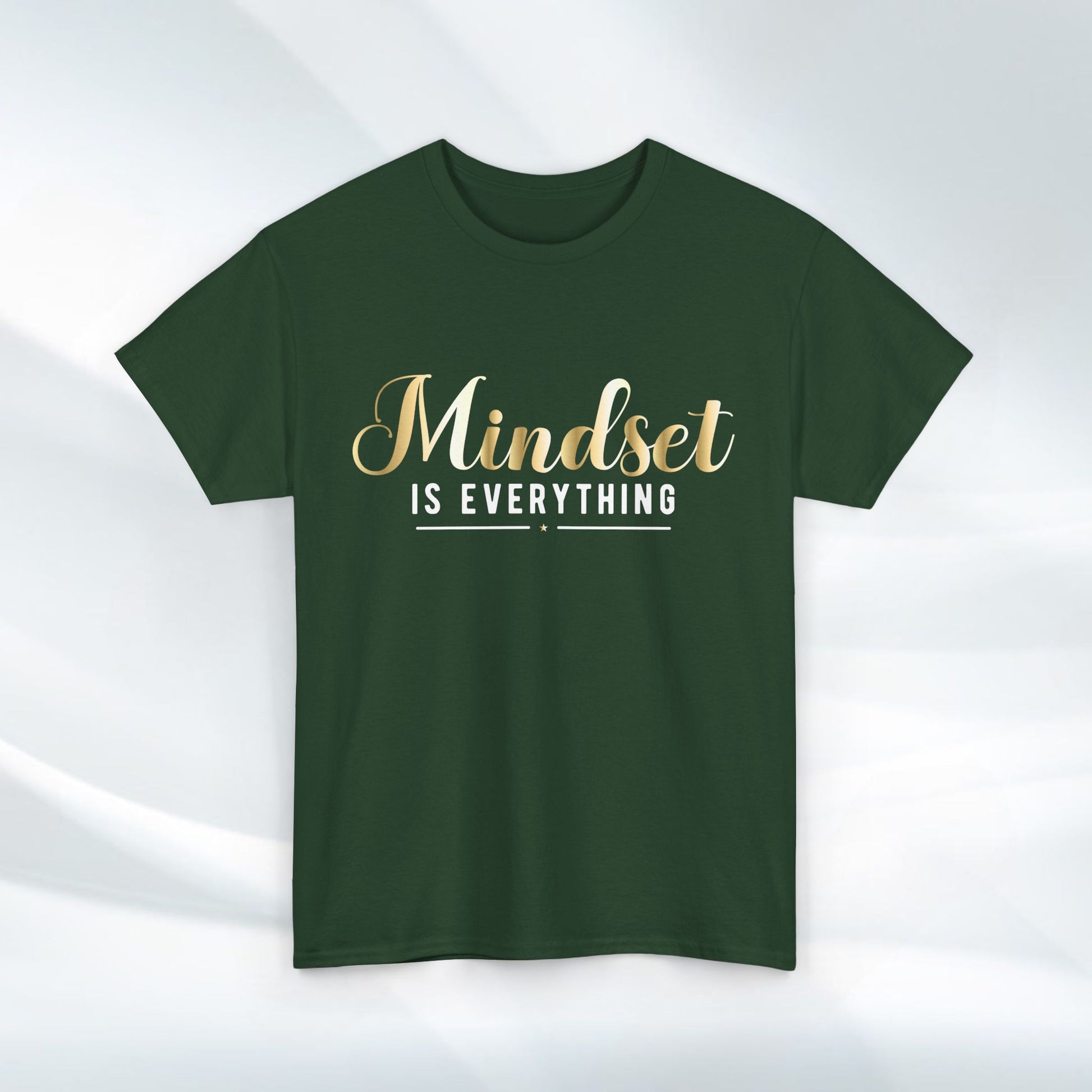 Mindset Unisex Heavy Cotton Tee - Inspirational T-Shirt for Positive Thinking - GULLYDESIGN