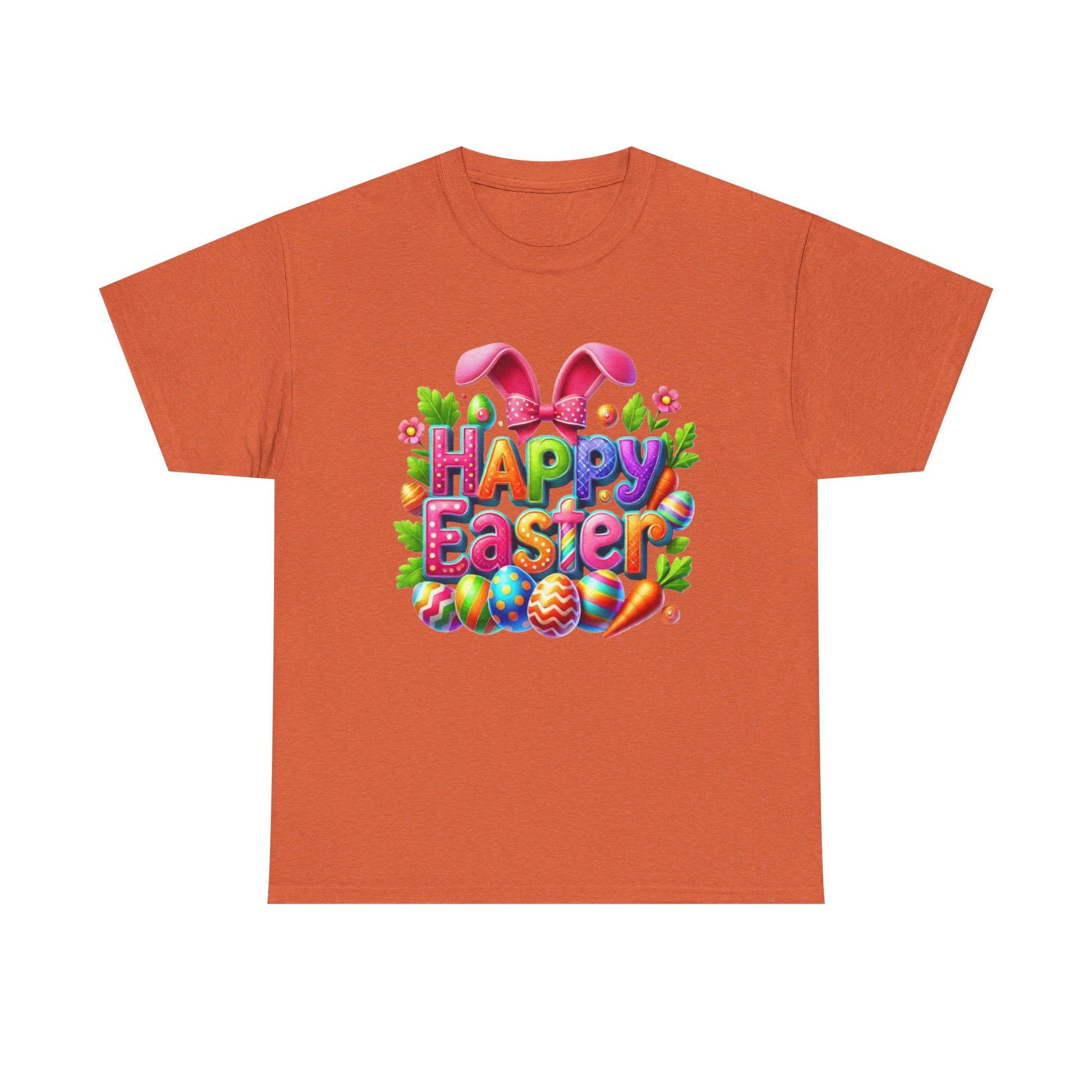 Happy Easter Unisex Heavy Cotton Tee - Fun & Festive Spring Shirt - GULLYDESIGN