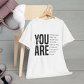 You Are Enough Unisex Heavy Cotton Tee | Inspirational Graphic Tee for Self-Love and Positivity - GULLYDESIGN