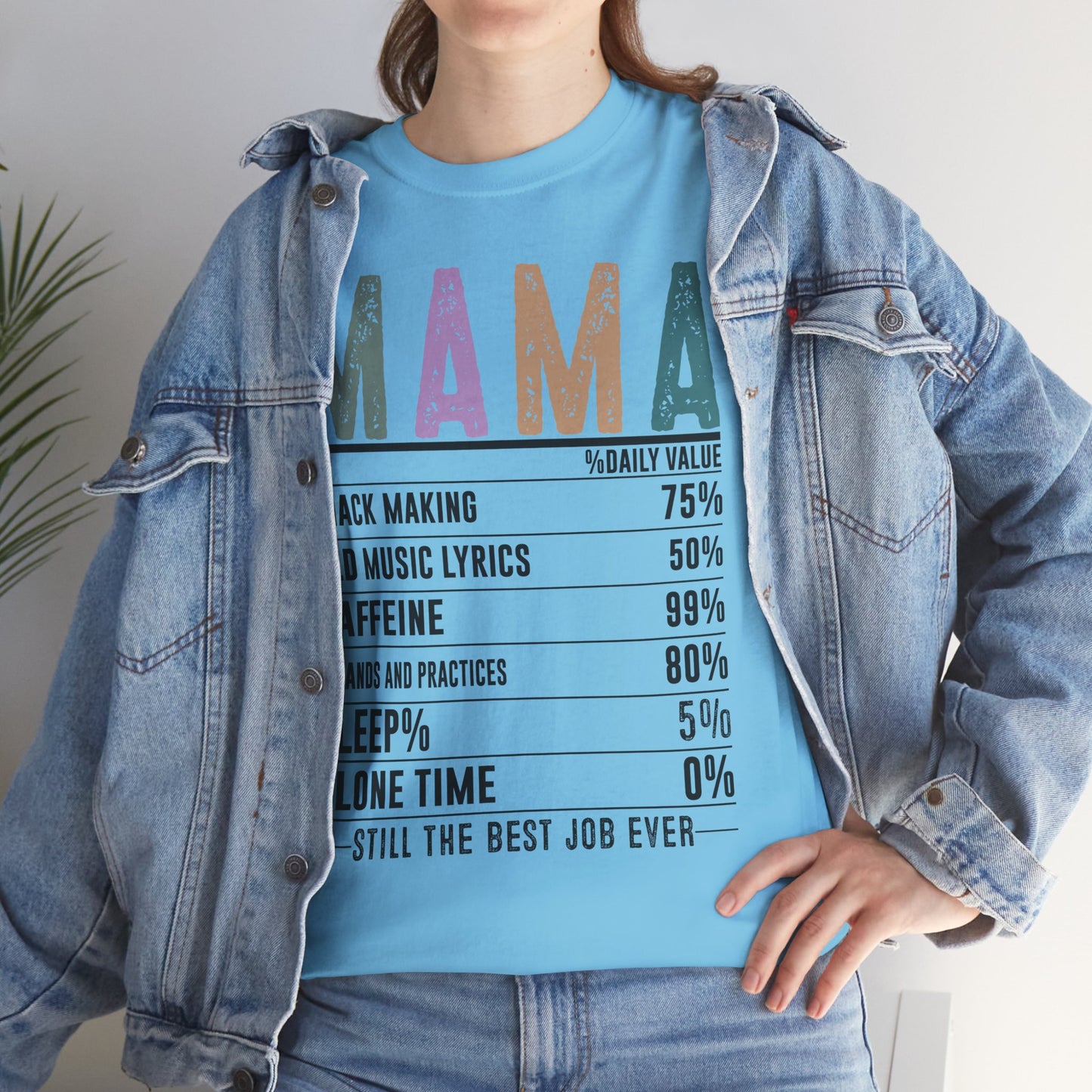 Mama Daily Values Unisex Heavy Cotton Tee - Perfect Gift for Moms