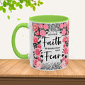 Colorful Floral Faith Mugs - Inspirational Coffee Cups for Home & Gifts - GULLYDESIGN