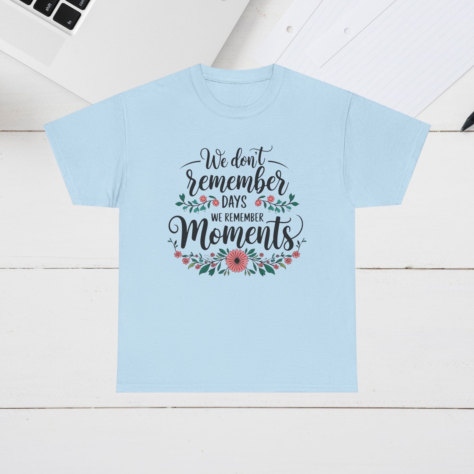Moments Remembrance Unisex Heavy Cotton Tee - Inspirational Graphic Shirt - GULLYDESIGN