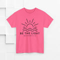 Inspirational Unisex Heavy Cotton Tee - 'Be The Light' Matthew 5:14 - GULLYDESIGN