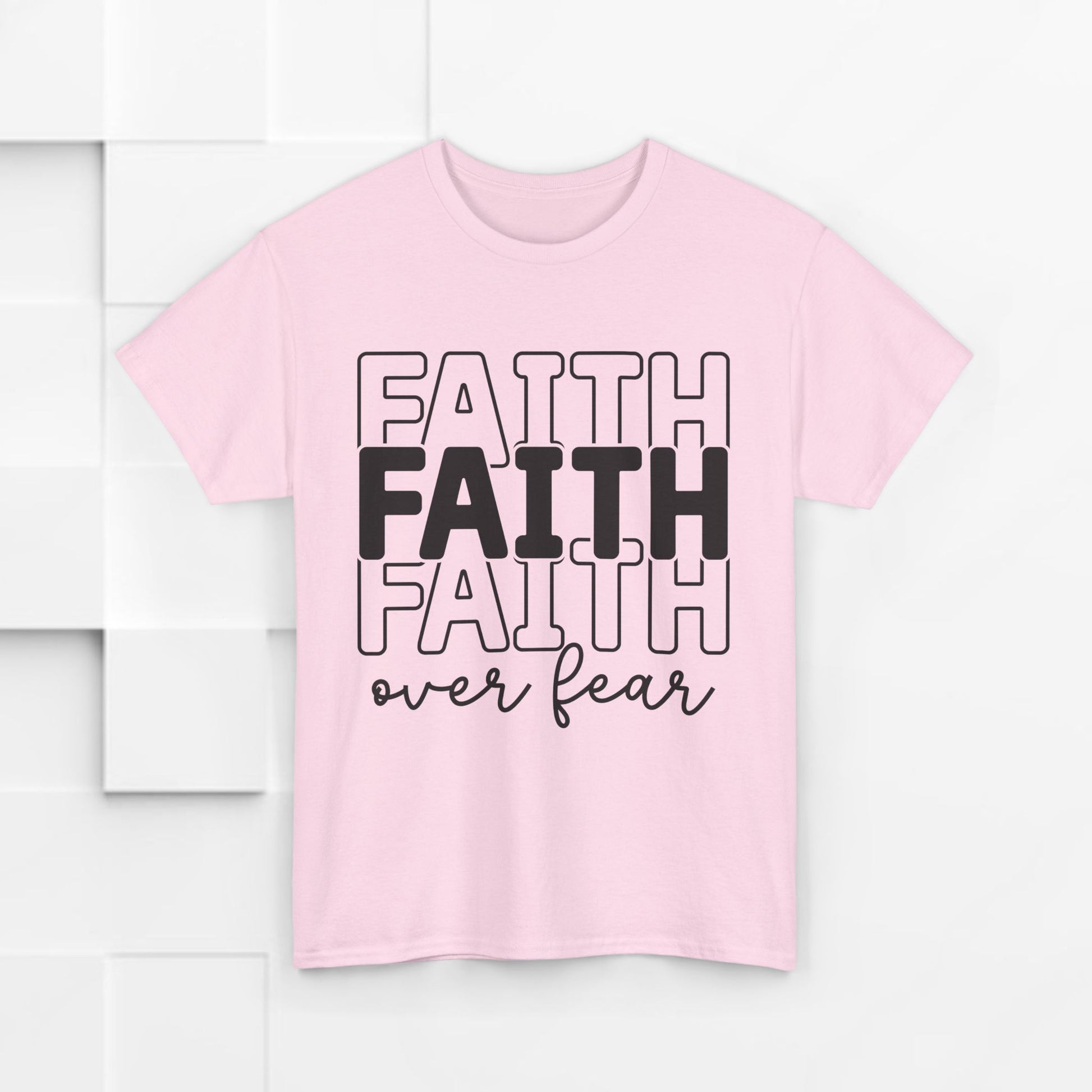 Faith Over Fear Unisex Heavy Cotton Tee - Inspirational T-Shirt - GULLYDESIGN
