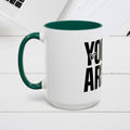 Inspirational Colorful Mug - Empowering Affirmations for Coffee Lovers - GULLYDESIGN