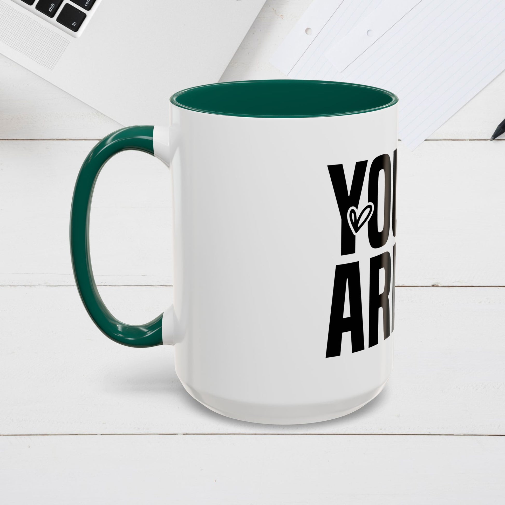 Inspirational Colorful Mug - Empowering Affirmations for Coffee Lovers - GULLYDESIGN