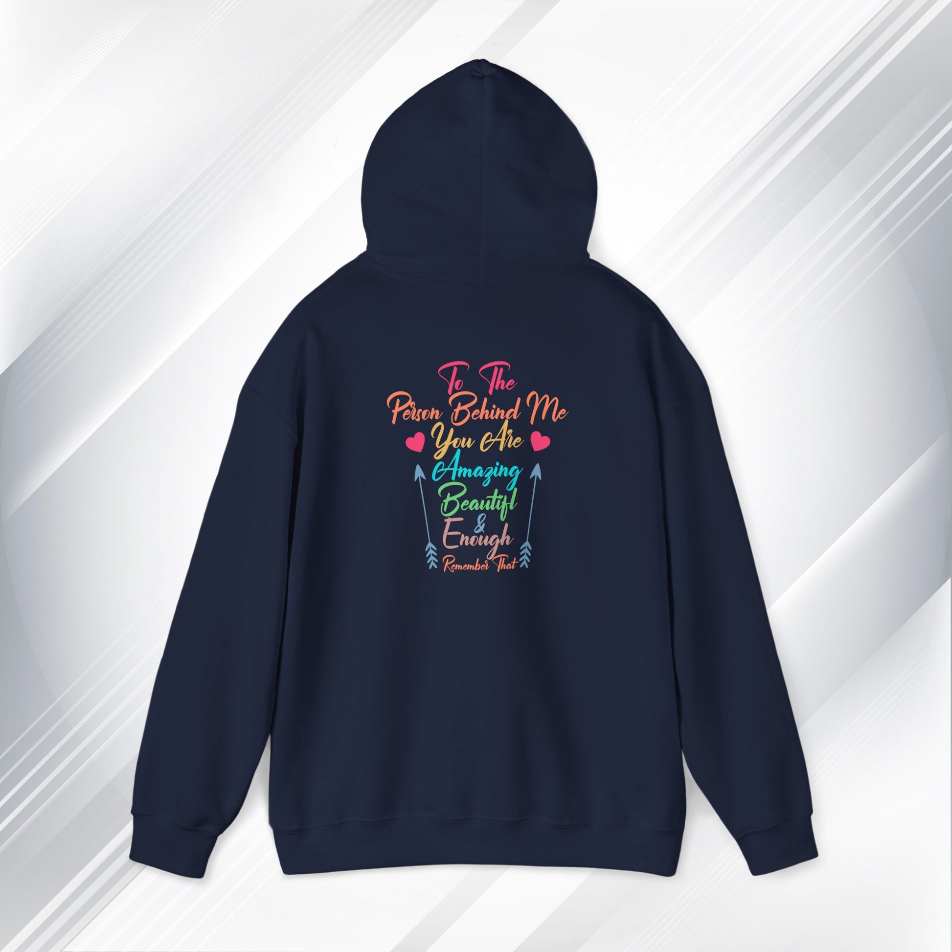 Inspirational Unisex Hoodie - 'You Are Enough' Motivational Sweatshirt for Self-Love & Positivity - GULLYDESIGN
