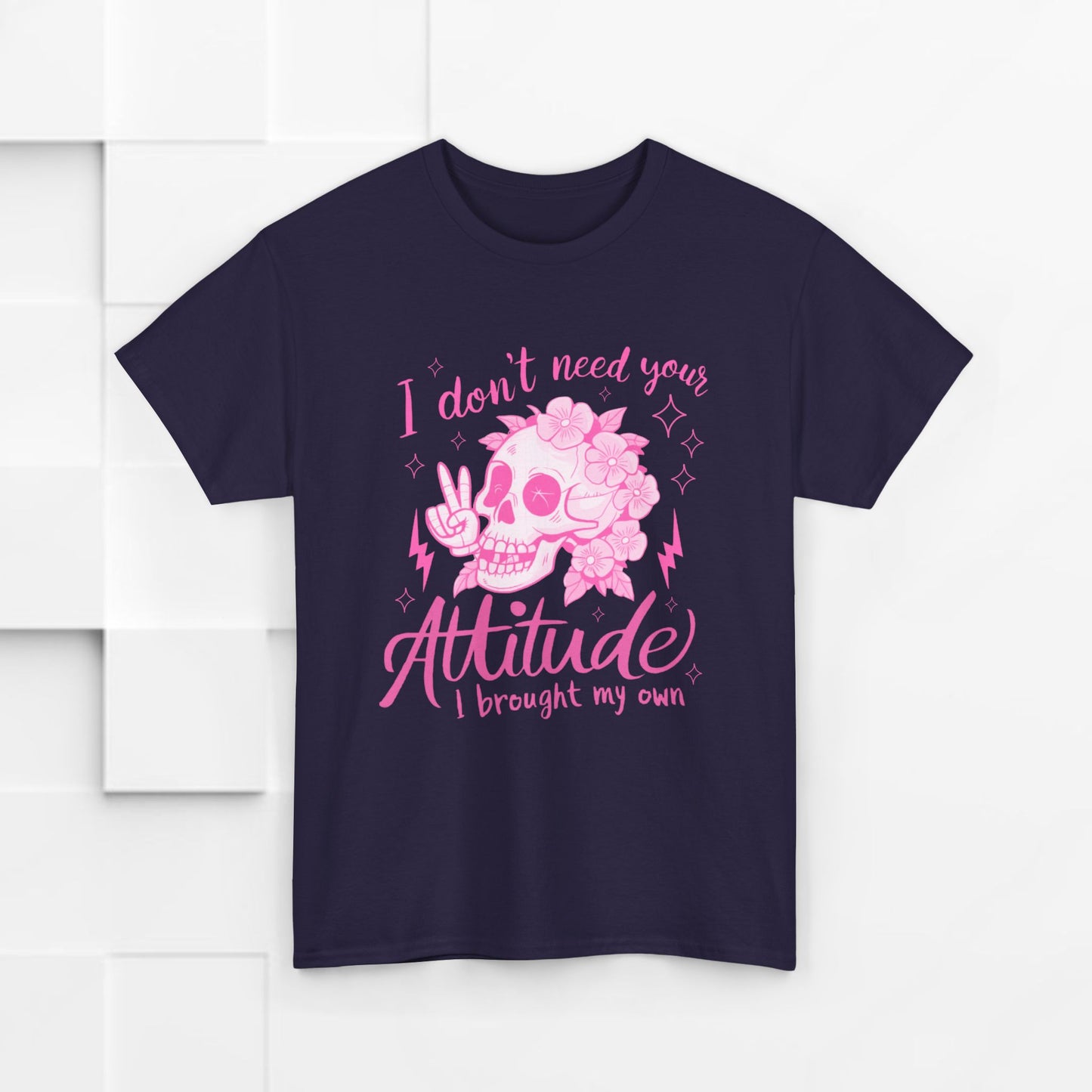 Unisex Heavy Cotton Tee - 'I Don't Need Your Attitude, I Brought My Own'