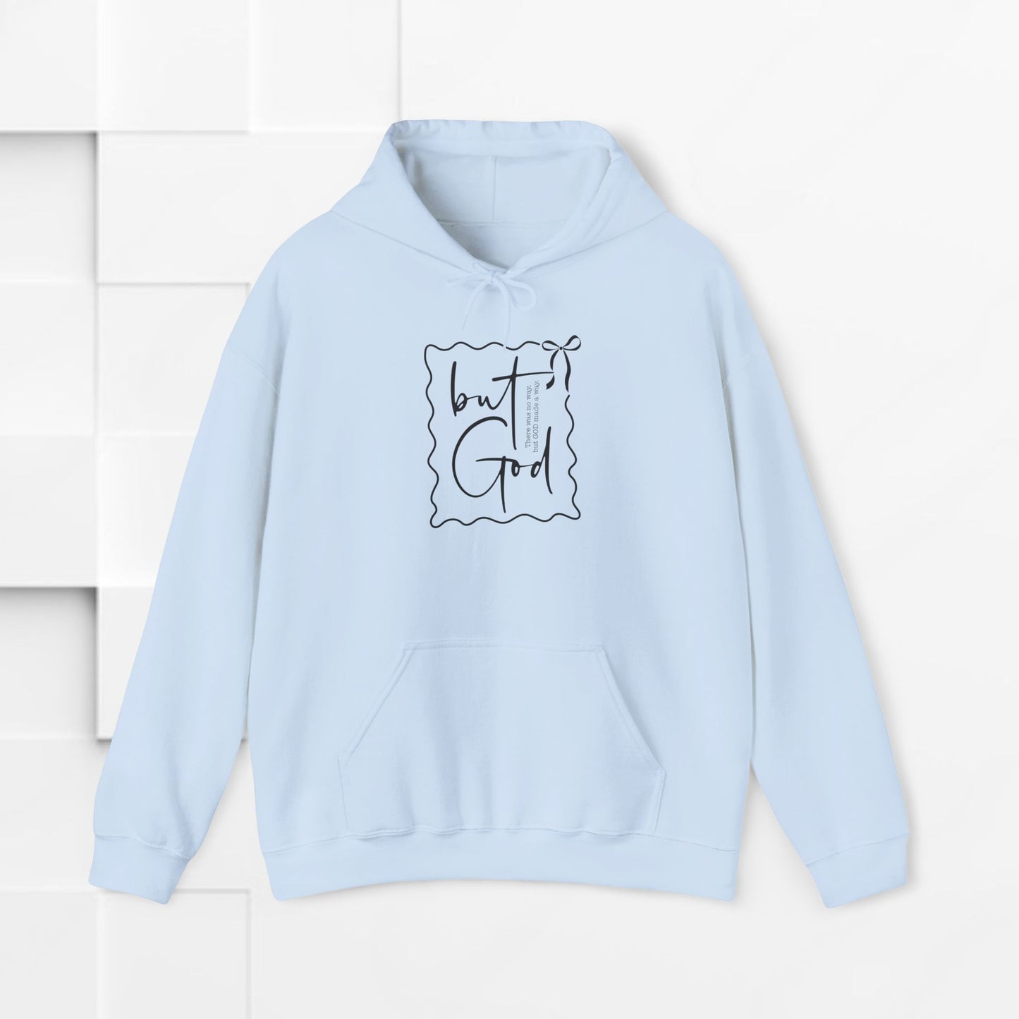 Inspirational Unisex Heavy Blend Hoodie - "but God" Design
