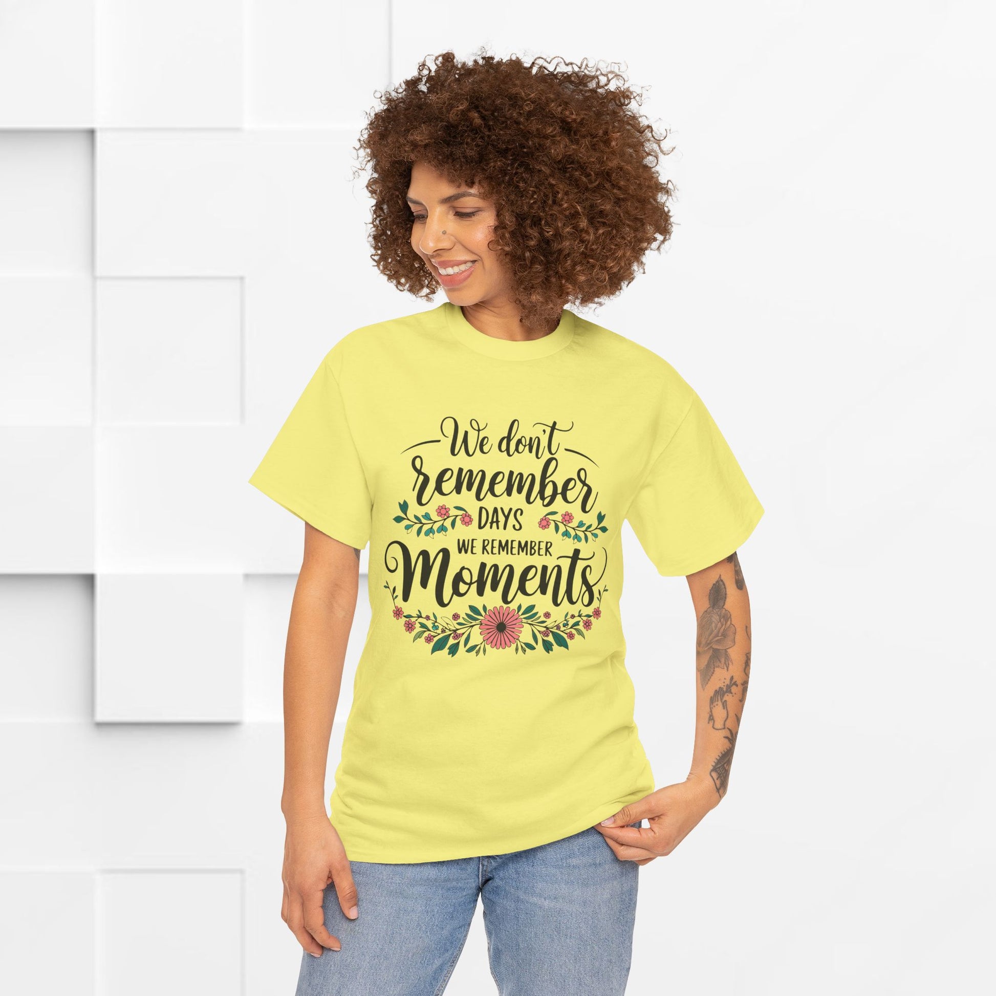 Moments Remembrance Unisex Heavy Cotton Tee - Inspirational Graphic Shirt - GULLYDESIGN
