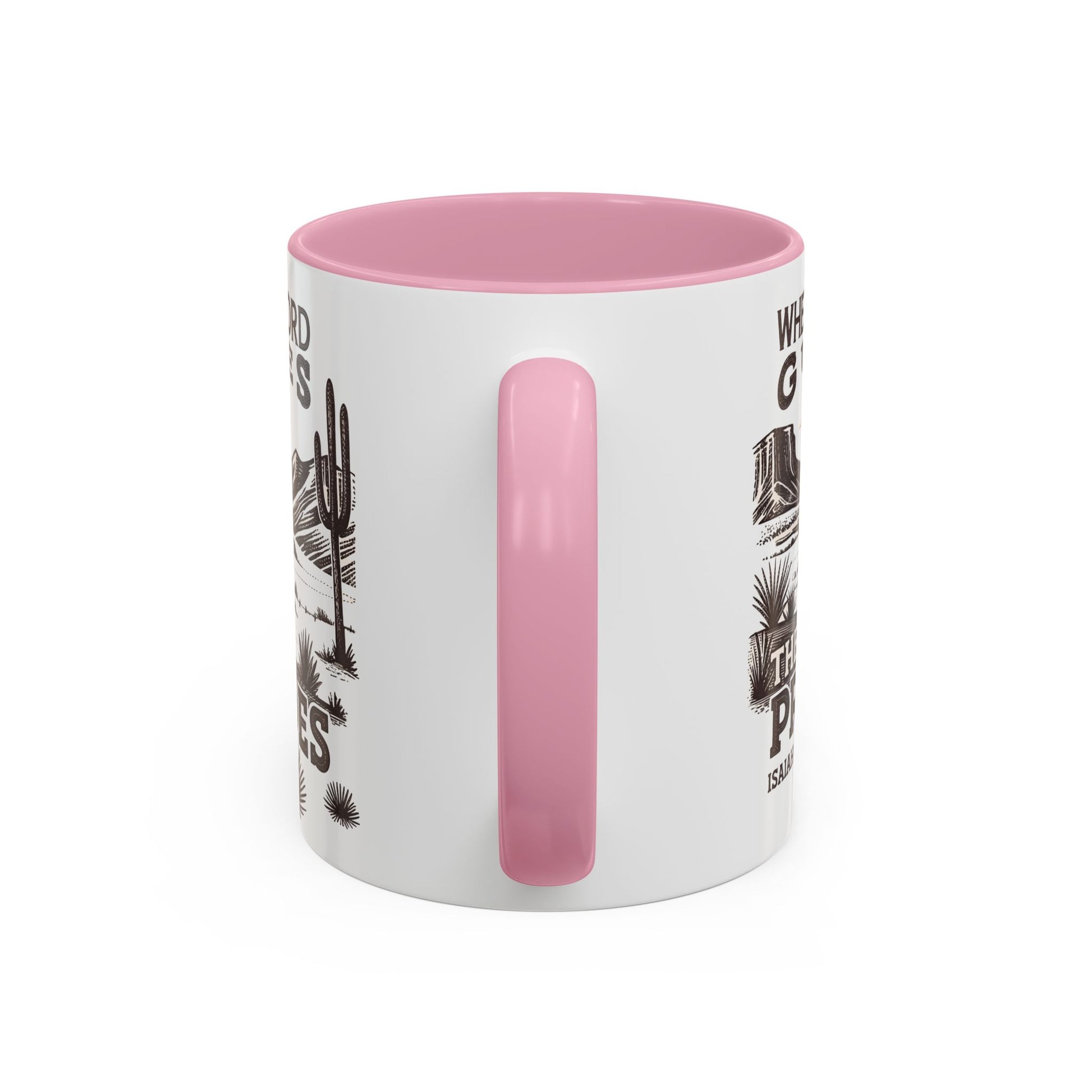 Inspirational Desert Scene Mug - 11oz & 15oz Colorful Coffee Cup for Faith & Encouragement - GULLYDESIGN