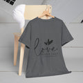 Love Never Fails Unisex Heavy Cotton Tee - Inspirational Christian T-Shirt - GULLYDESIGN