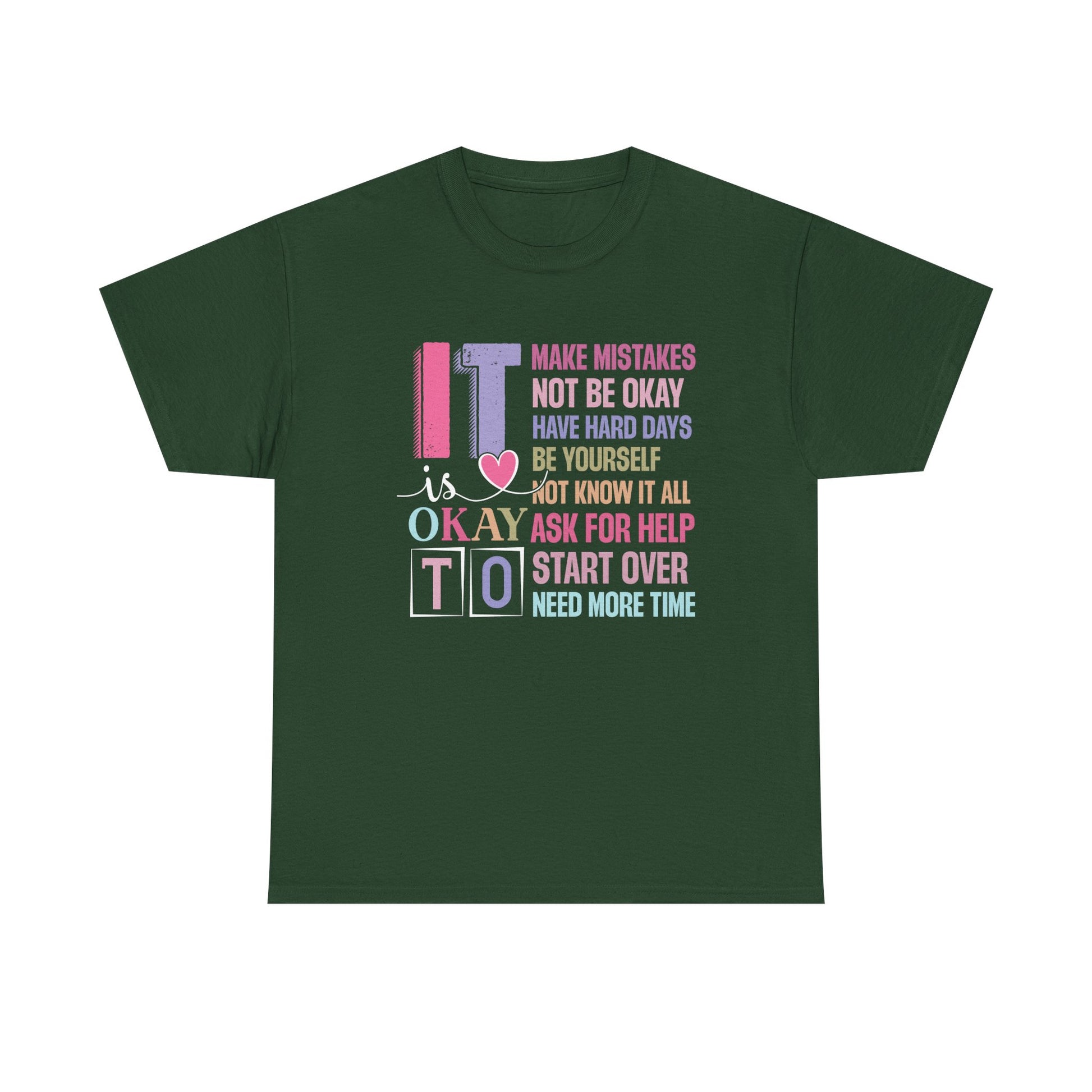 Inspirational Unisex Heavy Cotton Tee – Embrace Mistakes & Start Over - GULLYDESIGN