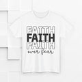 Faith Over Fear Unisex Heavy Cotton Tee - Inspirational T-Shirt - GULLYDESIGN