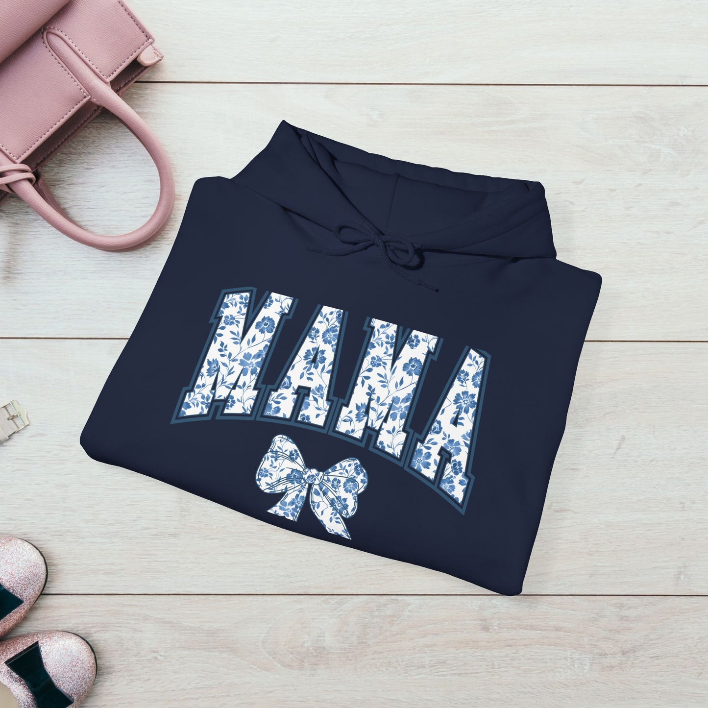 Floral Mama Hoodie - Comfortable Unisex Heavy Blend Sweatshirt for Moms