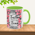 Colorful Floral Faith Mugs - Inspirational Coffee Cups for Home & Gifts - GULLYDESIGN