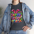 Happy Easter Unisex Heavy Cotton Tee - Fun & Festive Spring Shirt - GULLYDESIGN