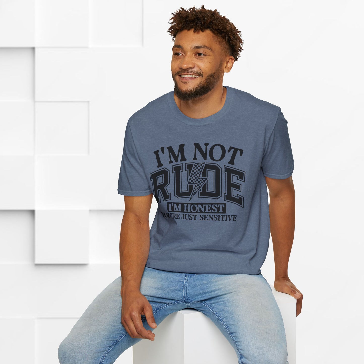 I'm Not Rude Unisex Softstyle T-Shirt – Honest Statement Tee for Fun Encounters