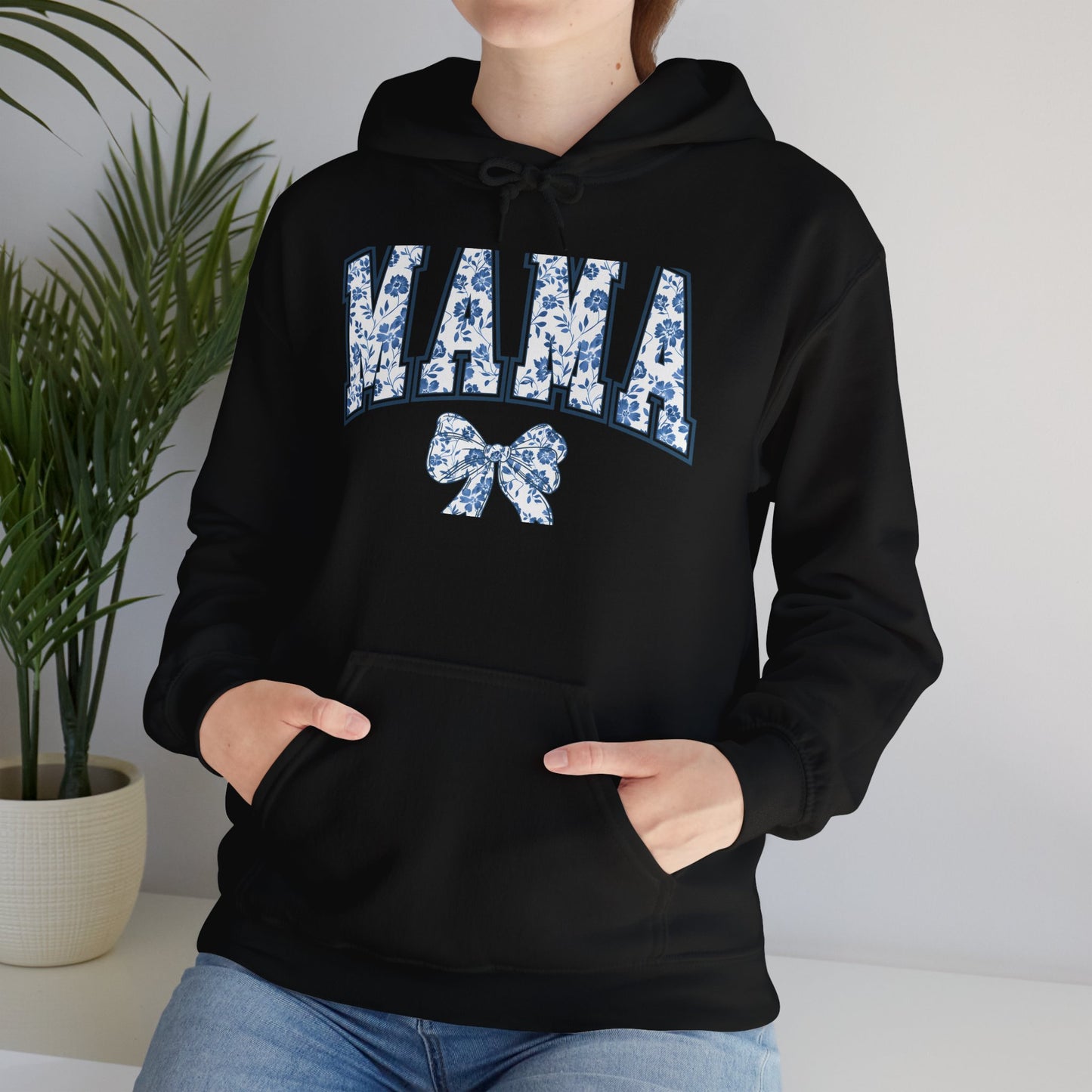 Floral Mama Hoodie - Comfortable Unisex Heavy Blend Sweatshirt for Moms